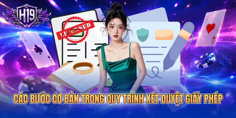 Các bước cơ bản trong quy trình xét duyệt giấy phép
