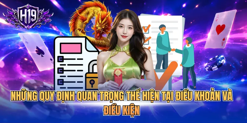 Những quy định quan trọng thể hiện tại điều khoản và điều kiện